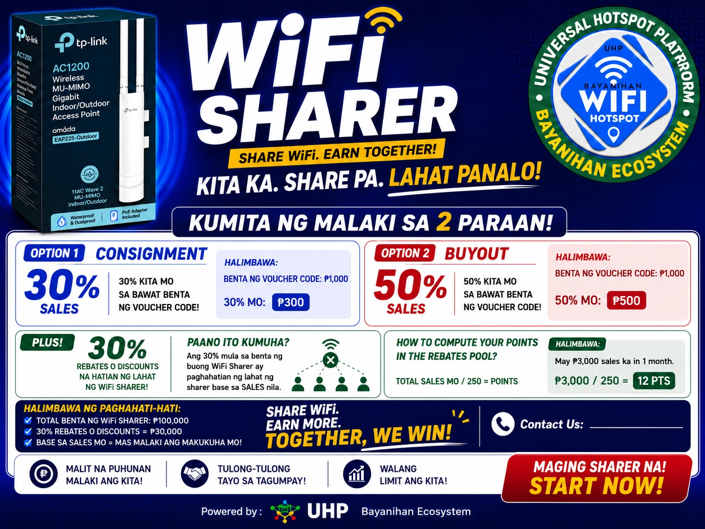 UHP WiFi Sharer Kita Ka Share Pa Lahat Panalo poster